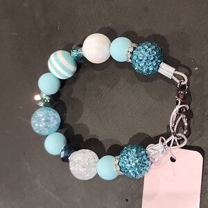 Custom Beaded dog collar 11 inch size small